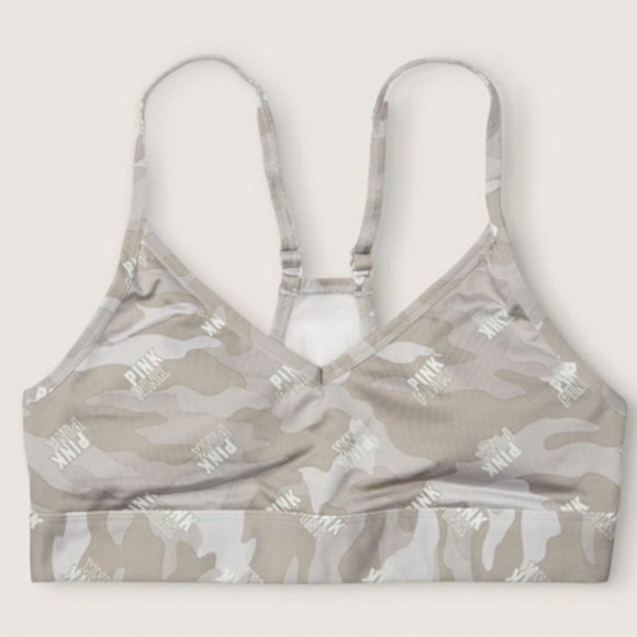 VS PINK Ultimate Lightly Lined Sports Bra Camo XL - Picture 5 of 9